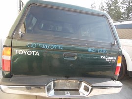 2000 TOYOTA TACOMA SR5 GREEN EXTRA CAB 3.4L MT 4WD Z17915